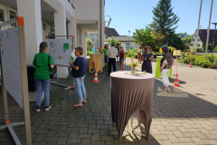 Informationsstand vor dem Rathaus