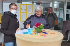 Informationsstand am Rathaus